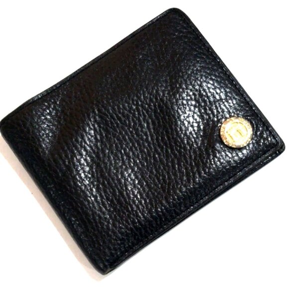 Triomphe de France Other - Triomphe de France Black Leather Men Wallet with Gold tone Accent - 4.5" x 3.5"